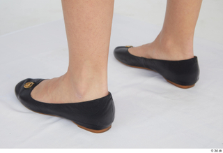 Cynthia black flat ballerina shoes foot formal 0004.jpg